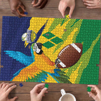 Rugby Saint Vincent and the Grenadines Puzzle Go SVG Amazona Guildingii - Wonder Print Shop