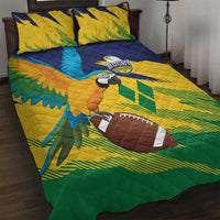 Rugby Saint Vincent and the Grenadines Quilt Bed Set Go SVG Amazona Guildingii - Wonder Print Shop