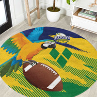 Rugby Saint Vincent and the Grenadines Round Carpet Go SVG Amazona Guildingii - Wonder Print Shop
