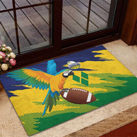 Rugby Saint Vincent and the Grenadines Rubber Doormat Go SVG Amazona Guildingii - Wonder Print Shop