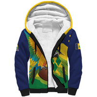 Custom Rugby Saint Vincent and the Grenadines Sherpa Hoodie Go SVG Amazona Guildingii - Wonder Print Shop