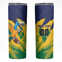Custom Rugby Saint Vincent and the Grenadines Skinny Tumbler Go SVG Amazona Guildingii - Wonder Print Shop