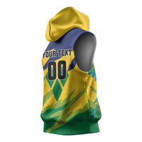 Custom Rugby Saint Vincent and the Grenadines Sleeveless Hoodie Go SVG Amazona Guildingii - Wonder Print Shop