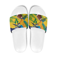 Rugby Saint Vincent and the Grenadines Slide Sandals Go SVG Amazona Guildingii - Wonder Print Shop