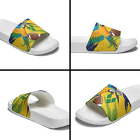 Rugby Saint Vincent and the Grenadines Slide Sandals Go SVG Amazona Guildingii - Wonder Print Shop