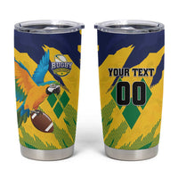 Custom Rugby Saint Vincent and the Grenadines Tumbler Cup Go SVG Amazona Guildingii - Wonder Print Shop