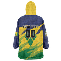 Custom Rugby Saint Vincent and the Grenadines Wearable Blanket Hoodie Go SVG Amazona Guildingii - Wonder Print Shop