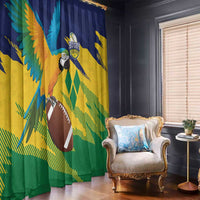 Rugby Saint Vincent and the Grenadines Window Curtain Go SVG Amazona Guildingii - Wonder Print Shop