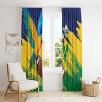 Rugby Saint Vincent and the Grenadines Window Curtain Go SVG Amazona Guildingii - Wonder Print Shop
