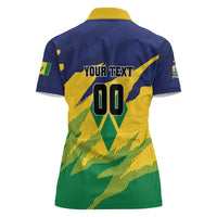 Custom Rugby Saint Vincent and the Grenadines Women Polo Shirt Go SVG Amazona Guildingii - Wonder Print Shop