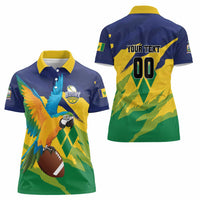 Custom Rugby Saint Vincent and the Grenadines Women Polo Shirt Go SVG Amazona Guildingii - Wonder Print Shop