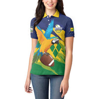 Custom Rugby Saint Vincent and the Grenadines Women Polo Shirt Go SVG Amazona Guildingii - Wonder Print Shop
