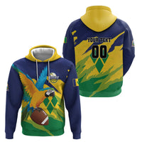 Custom Rugby Saint Vincent and the Grenadines Zip Hoodie Go SVG Amazona Guildingii - Wonder Print Shop