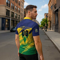 Custom Rugby Saint Vincent and the Grenadines Zipper Polo Shirt Go SVG Amazona Guildingii - Wonder Print Shop