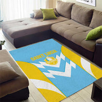 Rugby Saint Lucia Area Rug The Lucian Go Champion - Wonder Print Shop