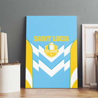 Rugby Saint Lucia Canvas Wall Art The Lucian Go Champion - Wonder Print Shop