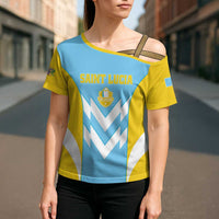 Custom Rugby Saint Lucia Cross Shoulder Shirt The Lucian Go Champion - Wonder Print Shop