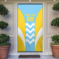 Custom Rugby Saint Lucia Door Cover The Lucian Go Champion - Wonder Print Shop