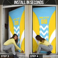 Custom Rugby Saint Lucia Door Cover The Lucian Go Champion - Wonder Print Shop