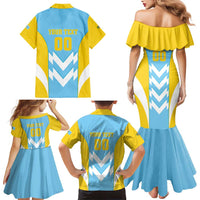 Custom Rugby Saint Lucia Family Matching Mermaid Dress and Hawaiian Shirt The Lucian Go Champion - Wonder Print Shop