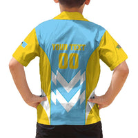 Custom Rugby Saint Lucia Family Matching Off Shoulder Short Dress and Hawaiian Shirt The Lucian Go Champion - Wonder Print Shop