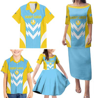 Custom Rugby Saint Lucia Family Matching Puletasi and Hawaiian Shirt The Lucian Go Champion - Wonder Print Shop