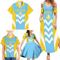 Custom Rugby Saint Lucia Family Matching Summer Maxi Dress and Hawaiian Shirt The Lucian Go Champion - Wonder Print Shop
