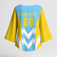 Custom Rugby Saint Lucia Kimono Sleeve Blouse The Lucian Go Champion - Wonder Print Shop