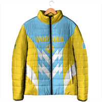 Custom Rugby Saint Lucia Padded Jacket The Lucian Go Champion - Wonder Print Shop