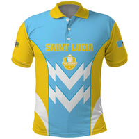 Custom Rugby Saint Lucia Polo Shirt The Lucian Go Champion - Wonder Print Shop