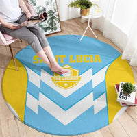 Rugby Saint Lucia Round Carpet The Lucian Go Champion - Wonder Print Shop