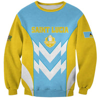 Custom Rugby Saint Lucia Sweatshirt The Lucian Go Champion - Wonder Print Shop