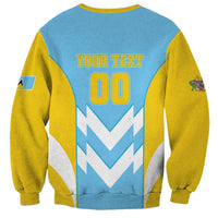 Custom Rugby Saint Lucia Sweatshirt The Lucian Go Champion - Wonder Print Shop