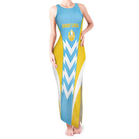 Custom Rugby Saint Lucia Tank Maxi Dress The Lucian Go Champion - Wonder Print Shop