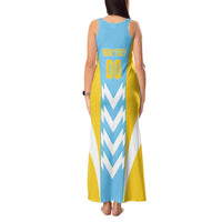 Custom Rugby Saint Lucia Tank Maxi Dress The Lucian Go Champion - Wonder Print Shop