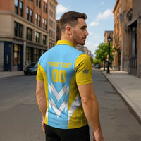 Custom Rugby Saint Lucia Zipper Polo Shirt The Lucian Go Champion - Wonder Print Shop