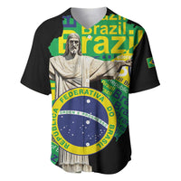 Personalized Brazil Christ the Redeemer Baseball Jersey Brasil Map Unique Stylized - Wonder Print Shop