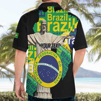 Personalized Brazil Christ the Redeemer Hawaiian Shirt Brasil Map Unique Stylized - Wonder Print Shop