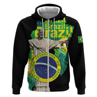 Personalized Brazil Christ the Redeemer Hoodie Brasil Map Unique Stylized - Wonder Print Shop