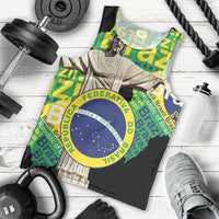 Personalized Brazil Christ the Redeemer Men Tank Top Brasil Map Unique Stylized - Wonder Print Shop
