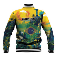Personalized Brazil Sete de Setembro Baseball Jacket Brasil Rio de Janeiro Art Style - Wonder Print Shop