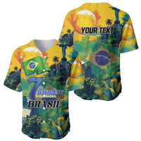 Personalized Brazil Sete de Setembro Baseball Jersey Brasil Rio de Janeiro Art Style - Wonder Print Shop