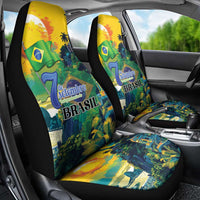 Brazil Sete de Setembro Car Seat Cover Brasil Rio de Janeiro Art Style - Wonder Print Shop