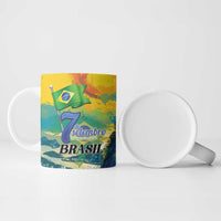 Personalized Brazil Sete de Setembro Ceramic Mug Brasil Rio de Janeiro Art Style - Wonder Print Shop