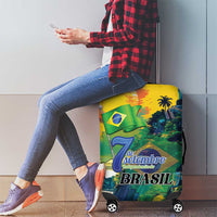 Brazil Sete de Setembro Luggage Cover Brasil Rio de Janeiro Art Style - Wonder Print Shop