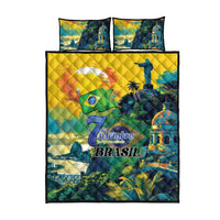 Brazil Sete de Setembro Quilt Bed Set Brasil Rio de Janeiro Art Style - Wonder Print Shop
