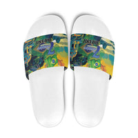 Brazil Sete de Setembro Slide Sandals Brasil Rio de Janeiro Art Style - Wonder Print Shop