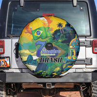 Brazil Sete de Setembro Spare Tire Cover Brasil Rio de Janeiro Art Style - Wonder Print Shop