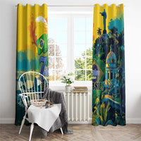 Brazil Sete de Setembro Window Curtain Brasil Rio de Janeiro Art Style - Wonder Print Shop