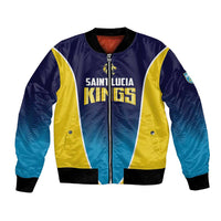 Custom St Lucia Kings Cricket Bomber Jacket Beinspired Come On - Wonder Print Shop